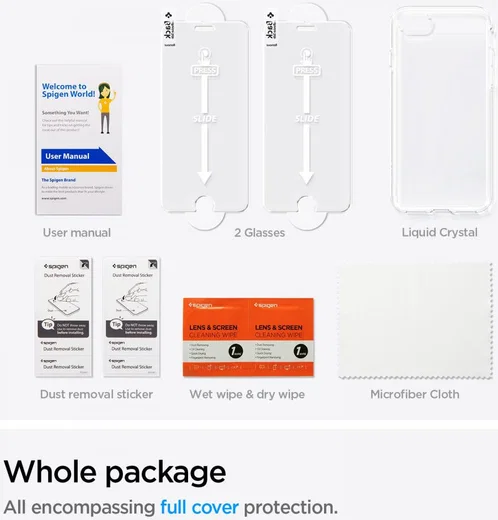 Spigen Crystal Pack iPhone SE (2020/2022)/8/7 Hoesje + Glass (2-Pack) afbeelding 9