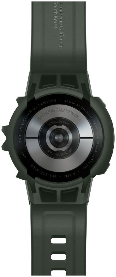 Spigen Rugged Armor Pro Samsung Galaxy Watch 4 44MM Case Bandje Groen afbeelding 10
