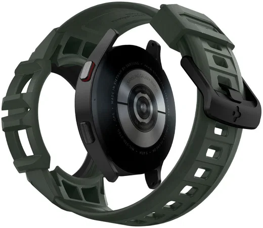 Spigen Rugged Armor Pro Samsung Galaxy Watch 4 44MM Case Bandje Groen afbeelding 2