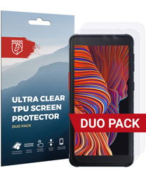 Rosso Samsung Galaxy Xcover 5 Ultra Clear Screen Protector Duo Pack afbeelding
