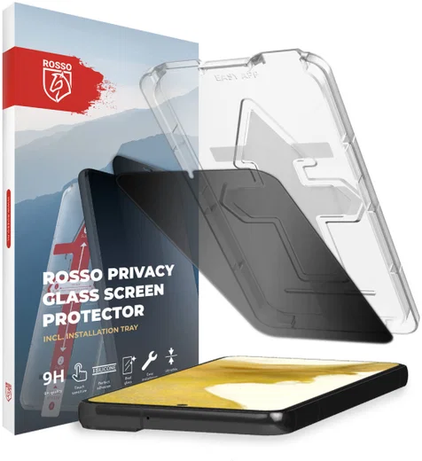 Rosso Samsung Galaxy S22 Privacy Glass met Installatietray afbeelding 1