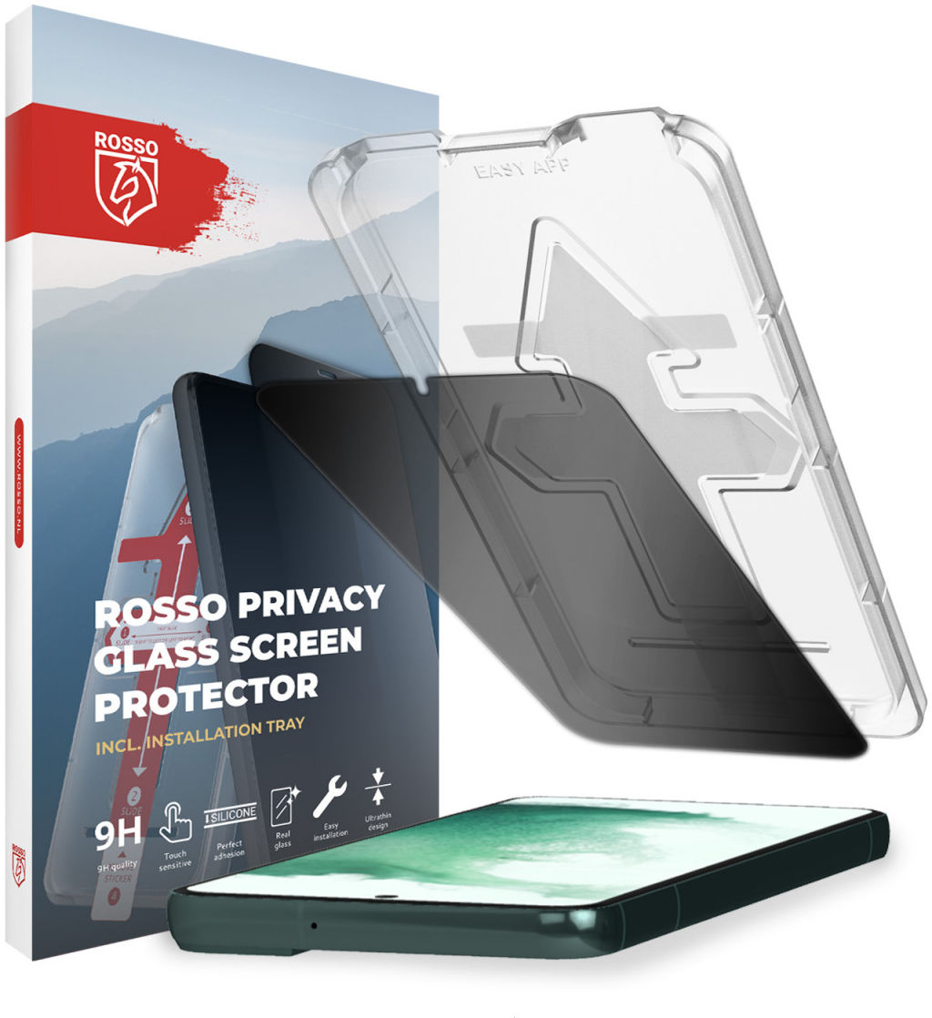 Rosso Samsung Galaxy S22 Plus Privacy Glass met Installatietray afbeelding 1