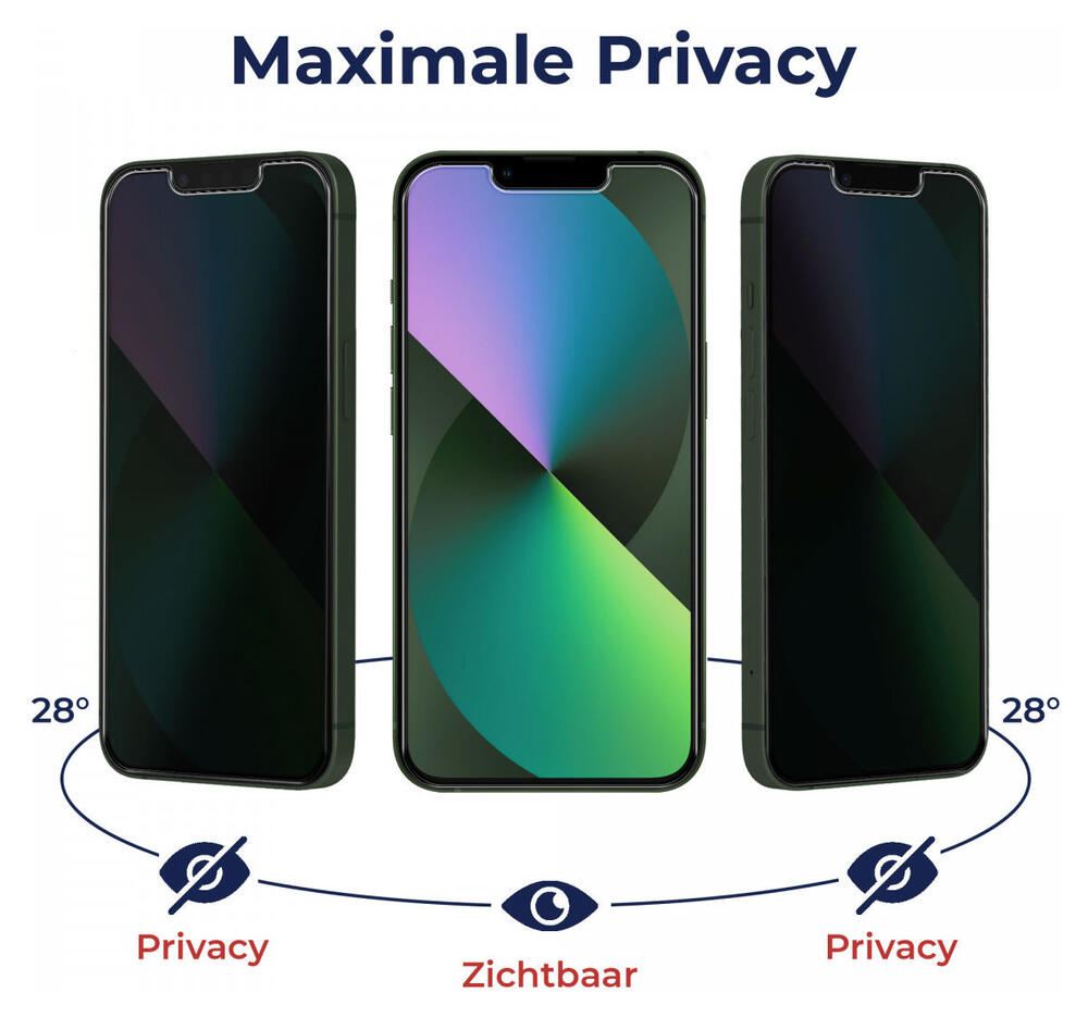 Rosso Apple iPhone 12 / 12 Pro Privacy Glass met Installatietray afbeelding 4