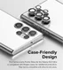 Ringke Frame Glass Samsung Galaxy S22 Ultra Camera Protector Zwart afbeelding 4