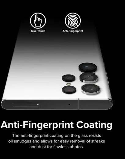Ringke Frame Glass Samsung Galaxy S22 Ultra Camera Protector Zwart afbeelding 6