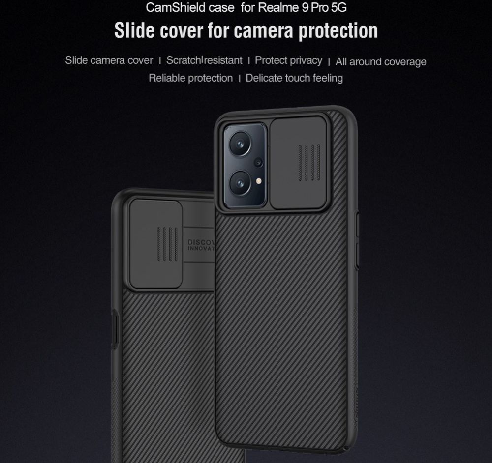 Nillkin CamShield Realme 9 Pro Hoesje met Camera Slider Blauw afbeelding 5