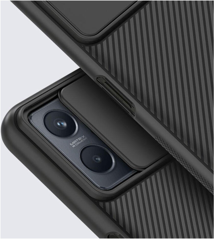 Nillkin CamShield Realme 9i/Oppo A76/A96Hoesje met Camera Slider Zwart afbeelding 5