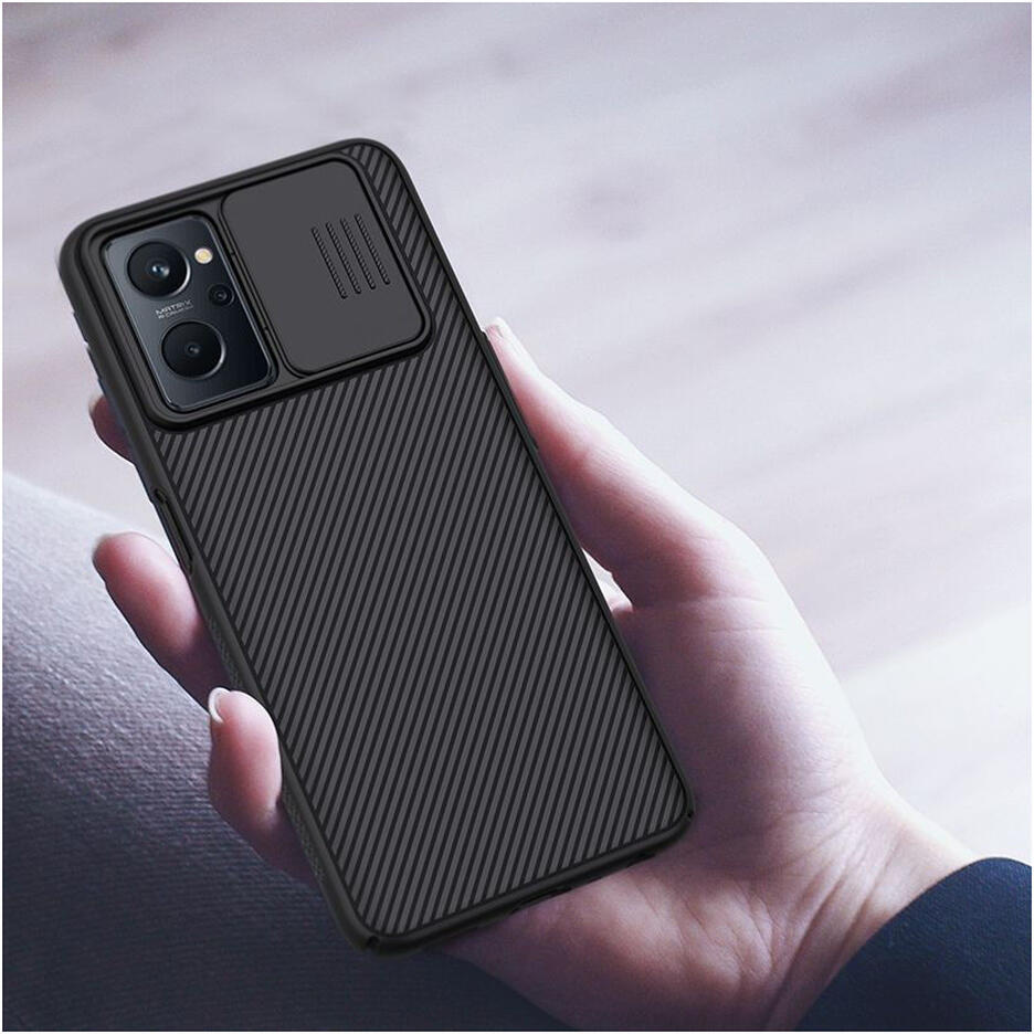 Nillkin CamShield Realme 9i/Oppo A76/A96Hoesje met Camera Slider Zwart afbeelding 6