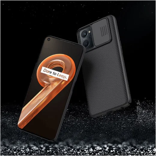Nillkin CamShield Realme 9i/Oppo A76/A96Hoesje met Camera Slider Zwart afbeelding 8
