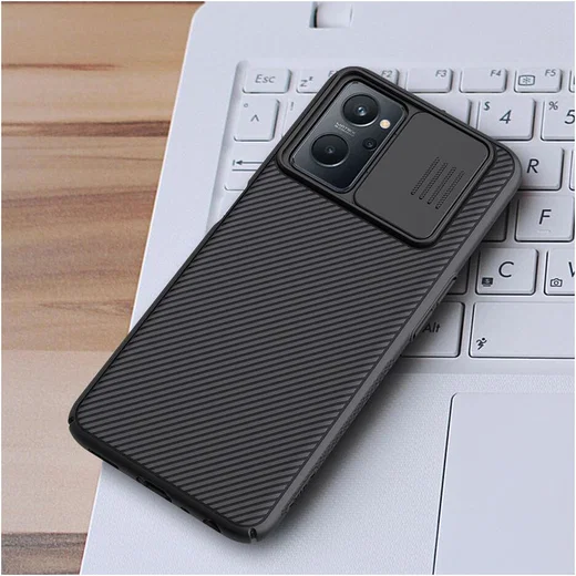 Nillkin CamShield Realme 9i/Oppo A76/A96Hoesje met Camera Slider Zwart afbeelding 9