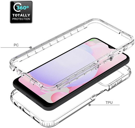 Samsung Galaxy A13 4G Hoesje Volledig Schokbestendig Cover Transparant afbeelding 3