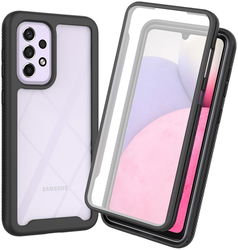 Samsung Galaxy A33 Hoesje Full Protect 360° Cover Hybride Zwart afbeelding