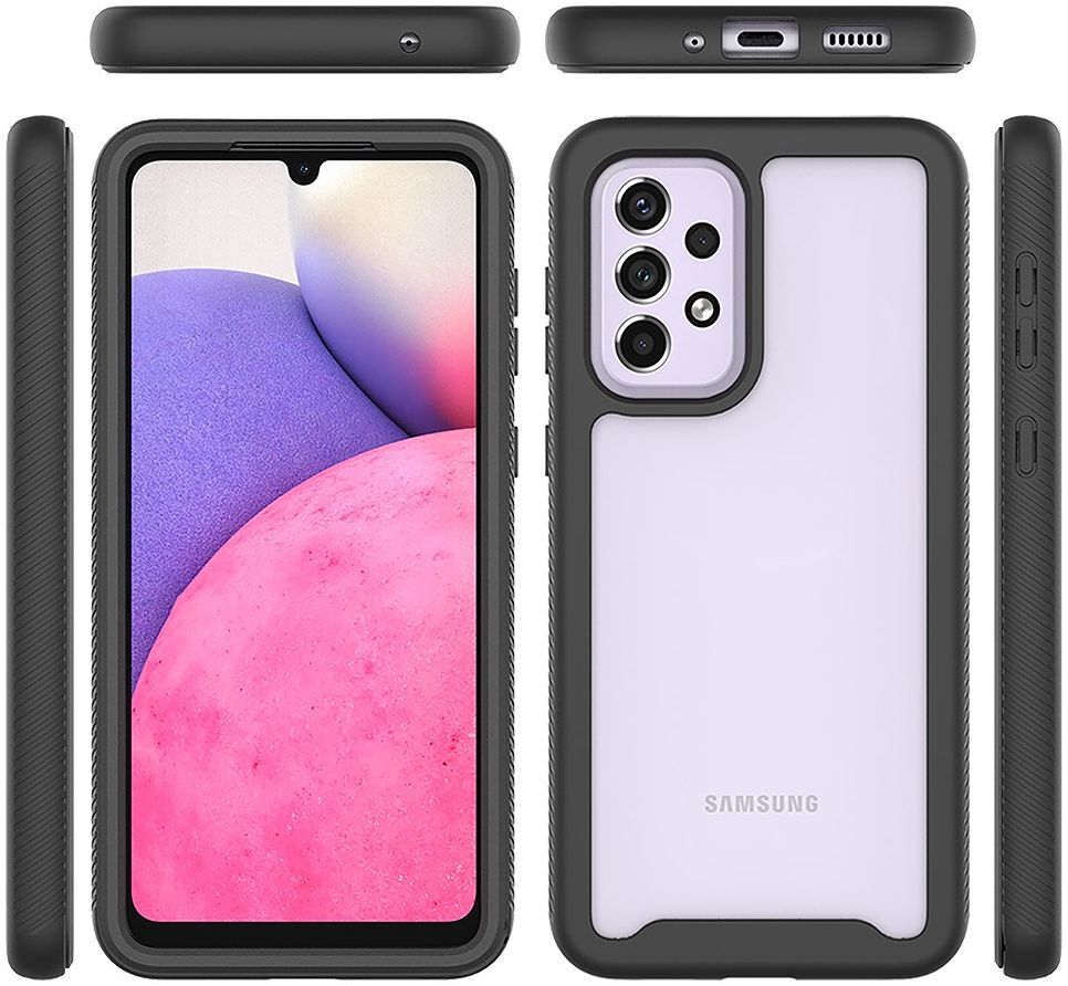 Samsung Galaxy A33 Hoesje Full Protect 360° Cover Hybride Blauw afbeelding 8