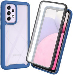 Samsung Galaxy A33 Hoesje Full Protect 360° Cover Hybride Blauw afbeelding