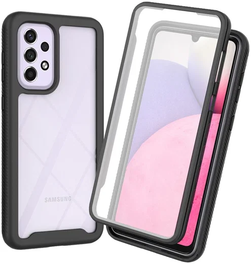Samsung Galaxy A53 Hoesje Full Protect 360° Cover Hybride Zwart afbeelding 1