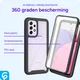 Samsung Galaxy A53 Hoesje Full Protect 360° Cover Hybride Zwart afbeelding 6