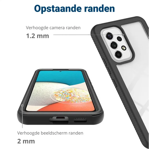 Samsung Galaxy A53 Hoesje Full Protect 360° Cover Hybride Blauw afbeelding 7