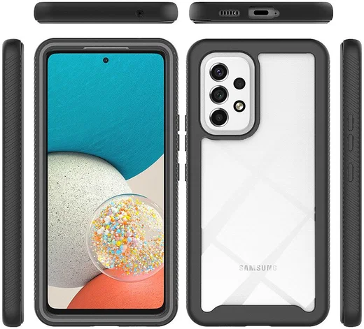 Samsung Galaxy A53 Hoesje Full Protect 360° Cover Hybride Blauw afbeelding 8