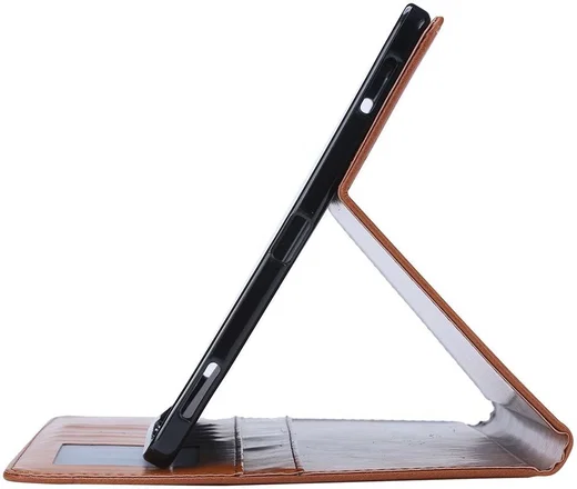 Samsung Galaxy Tab S8 Hoes Met Stand Functie Portemonnee Bruin afbeelding 7