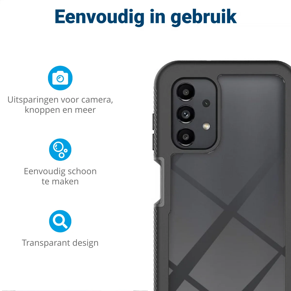 Samsung Galaxy A13 Hoesje Full Protect 360° Cover Hybride Rood afbeelding 5