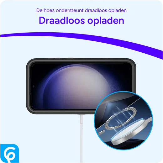 Samsung Galaxy A13 Hoesje Full Protect 360° Cover Hybride Blauw afbeelding 5