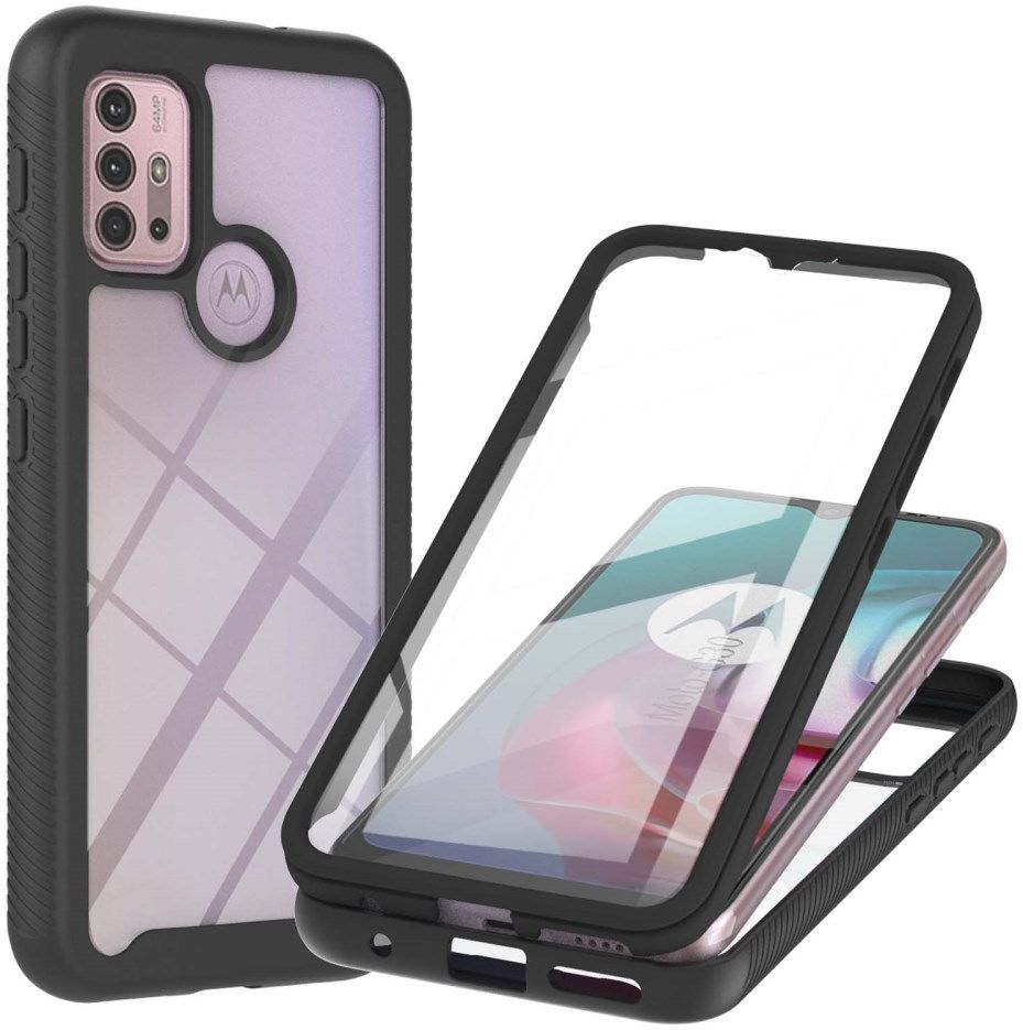 Motorola Moto G10/G20/G30 Hoesje Full Protect 360° Cover Hybride Zwart afbeelding 1