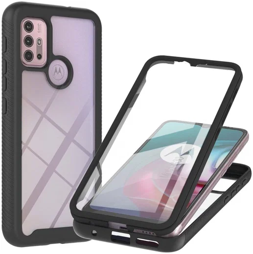 Motorola Moto G10/G20/G30 Hoesje Full Protect 360° Cover Hybride Zwart afbeelding 1