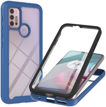 Motorola Moto G10/G20/G30 Hoesje Full Protect 360° Cover Hybride Blauw