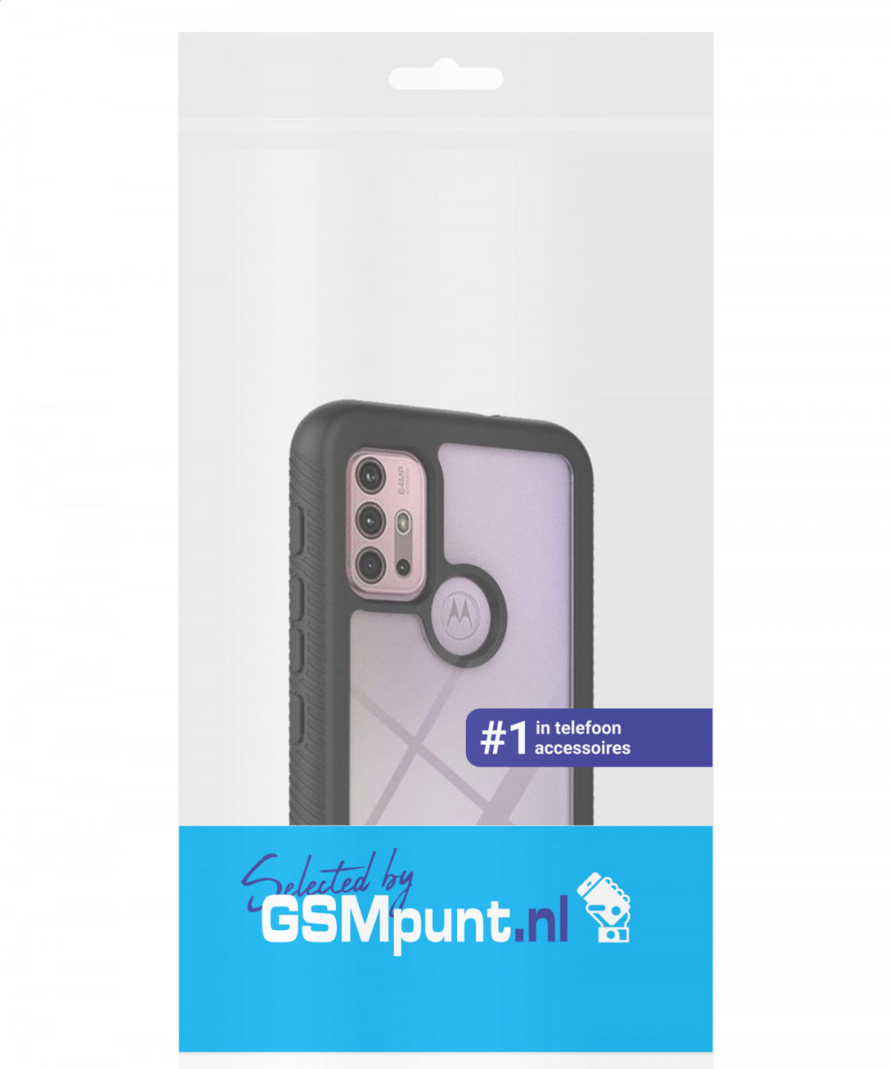 Motorola Moto G10/G20/G30 Hoesje Full Protect 360° Cover Hybride Blauw afbeelding 6