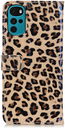 Motorola Moto G22 Hoesje Portemonnee Book Case met Luipaard Print