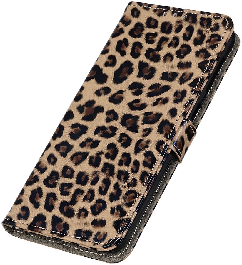 Motorola Moto G22 Hoesje Portemonnee Book Case met Luipaard Print afbeelding 6