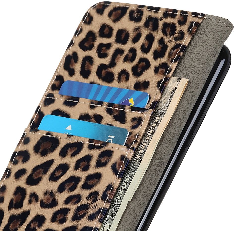 Motorola Moto G22 Hoesje Portemonnee Book Case met Luipaard Print afbeelding 7