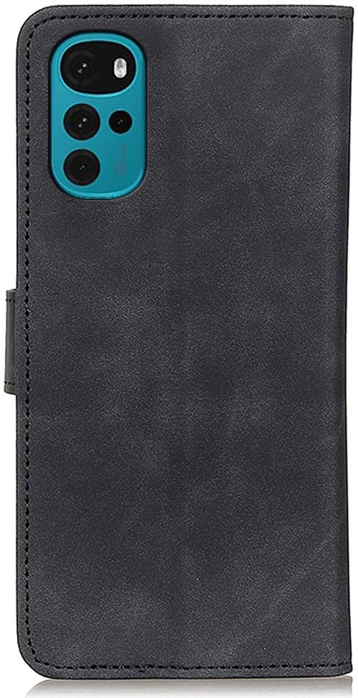 KHAZNEH Motorola Moto G22 Hoesje Portemonnee Book Case Zwart afbeelding 8