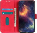 KHAZNEH Motorola Moto G22 Hoesje Portemonnee Book Case Rood