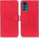 KHAZNEH Motorola Moto G22 Hoesje Portemonnee Book Case Rood afbeelding 2