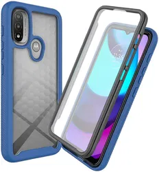 Motorola Moto E20 Hoesje Full Protect 360° Cover Hybride Blauw afbeelding