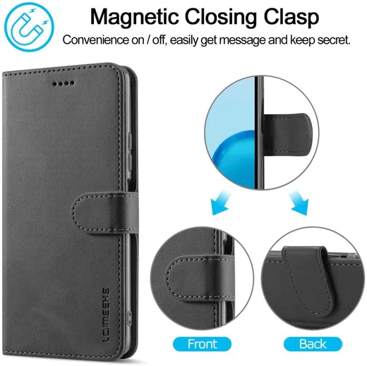 LC.IMEEKE Xiaomi Redmi Note 11 / 11S Hoesje Portemonnee Zwart afbeelding 11
