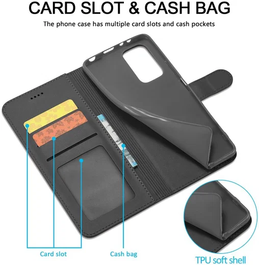 LC.IMEEKE Xiaomi Redmi Note 11 / 11S Hoesje Portemonnee Zwart afbeelding 5