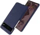 Google Pixel 7 Pro Hoesje met Stoffen Afwerking Blauw afbeelding 2