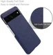 Google Pixel 7 Pro Hoesje met Stoffen Afwerking Blauw afbeelding 4