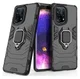 Oppo Find X5 Hoesje met Magnetische Kickstand Ring Back Cover Zwart afbeelding 1