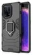Oppo Find X5 Hoesje met Magnetische Kickstand Ring Back Cover Zwart afbeelding 2