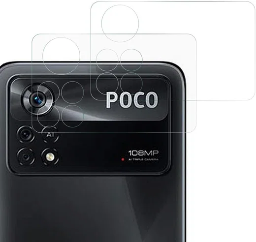 Xiaomi Poco X4 Pro Camera Lens Protector 3D Tempered Glass (2-Pack) afbeelding 1