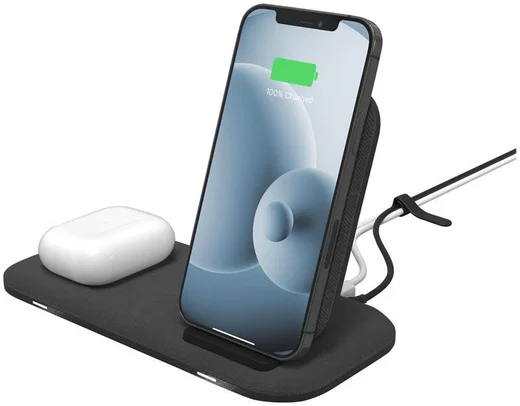 Mophie 3-in-1 Draadloze Oplader met Standaard voor Apple Watch Zwart afbeelding 6
