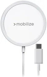 Mobilize 15W Magnetische en Draadloze MagSafe Oplader voor iPhone Wit afbeelding