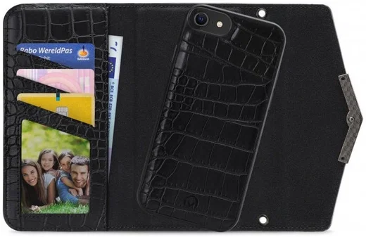 Mobilize Velvet Clutch iPhone 6(S)/7/8/SE (2020/2022) Hoesje Croco afbeelding 1
