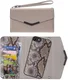 Mobilize Velvet Clutch iPhone 6(S)/7/8/SE (2020/2022) Hoesje Beige afbeelding 3