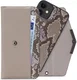 Mobilize Velvet Clutch Apple iPhone 11 / XR Hoesje Beige Snake afbeelding 7