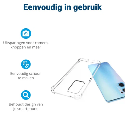 Oppo Find X5 Lite Hoesje Schokbestendig en Dun TPU Transparant afbeelding 5
