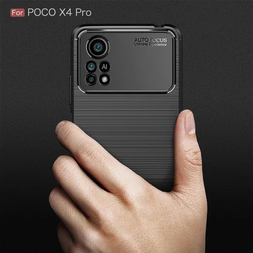 Xiaomi Poco X4 Pro Hoesje Geborsteld TPU Flexibele Back Cover Zwart afbeelding 10